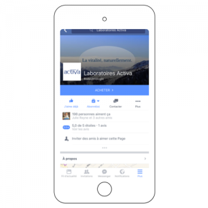 Facebook Laboratoires Activa